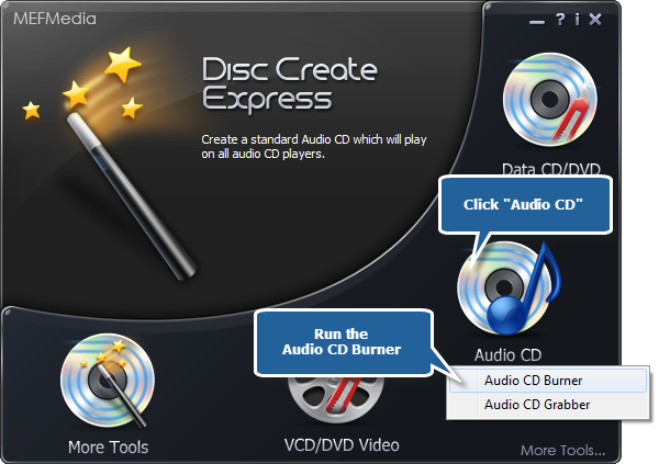 How to Burn Audio CD with Best Disc Burner - Disc Create Express