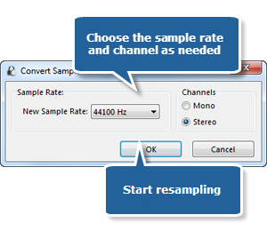 Choose a Sample Rate & Channel